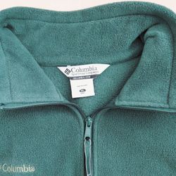 $10 -> Forest Green Columbia Fleece Vest Men's XL