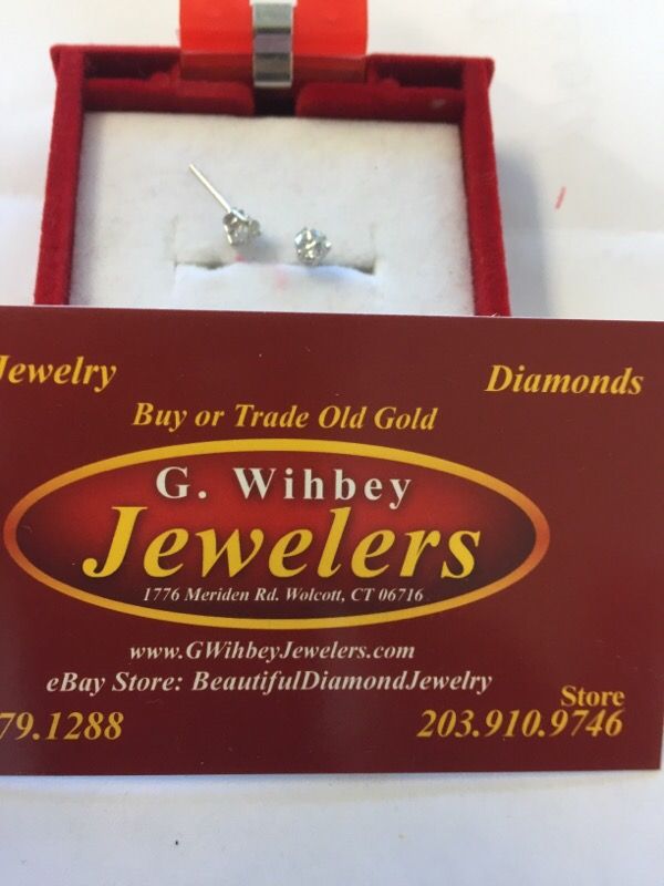 14 Kt gold & diamond earrings