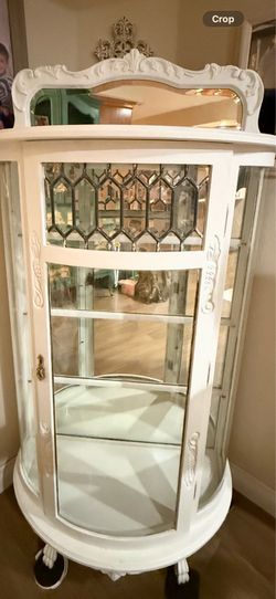 Attractive unique glass cabinet