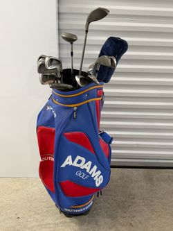 Adams Golf Cart Bag with Full Club Set