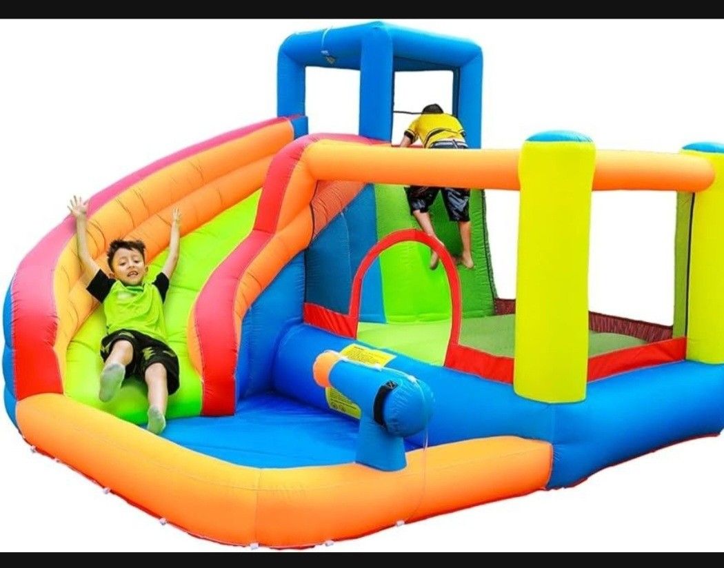 Doctor Dolphin Inflatable Jumper Bounce house Water Slice