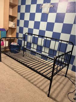 Modern Black Twin Metal Bed Frame
