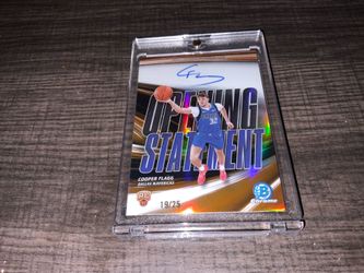Cooper Flagg on card Auto /25 Rookie Card
