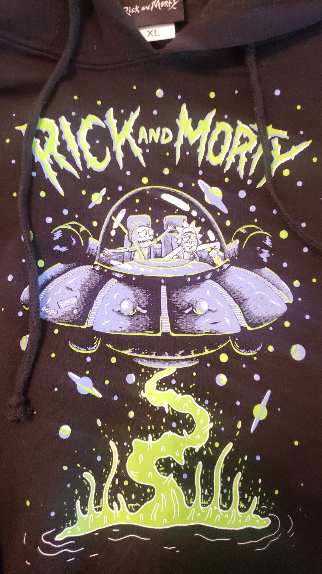 Rick & Morty Hoodie XL & 2X