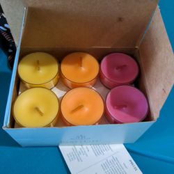 PartyLite Teal light Candles