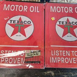 Texaco Tin Signs