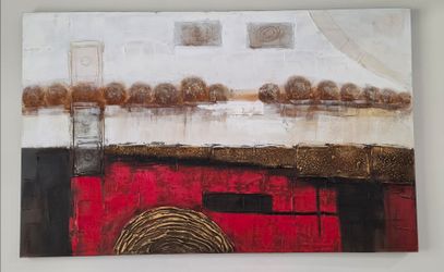Textured abstract wall art