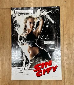 Sin City 2005 movie promo poster Jessica Alba (20”x13.5”)