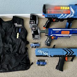 Nerf Rival Guns, Vest & Accessories