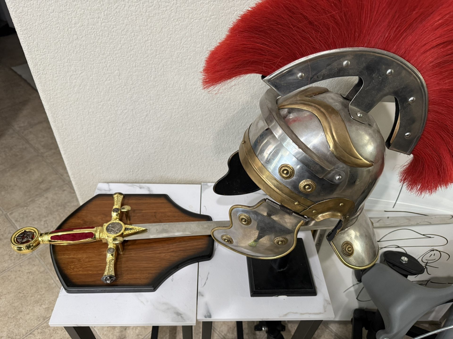 Trojan Helmet & Sword $50 or Make Me An Offer