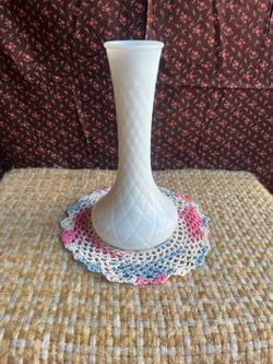 Vintage white vase