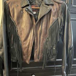 Women’s Leather Jacket/Fashions By Rose Size 14