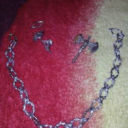 Hard Jewelry Silver Chains And Pendents 