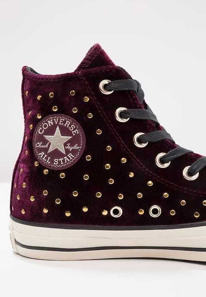 Velvet Converse Sneakers
