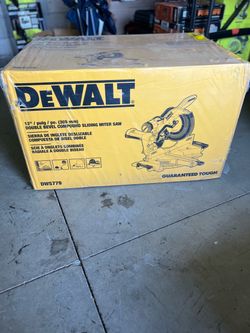 Dewalt 15 Amp Corded 12 in. Double Bevel Sliding Compound Miter Saw, Blade Wrench and Material Clamp