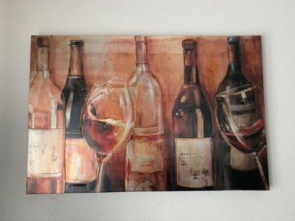 Wine Bottles Wall Canvas 