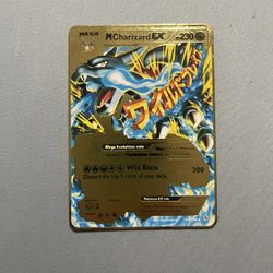 Metal Mega Charizard card (Unofficial)