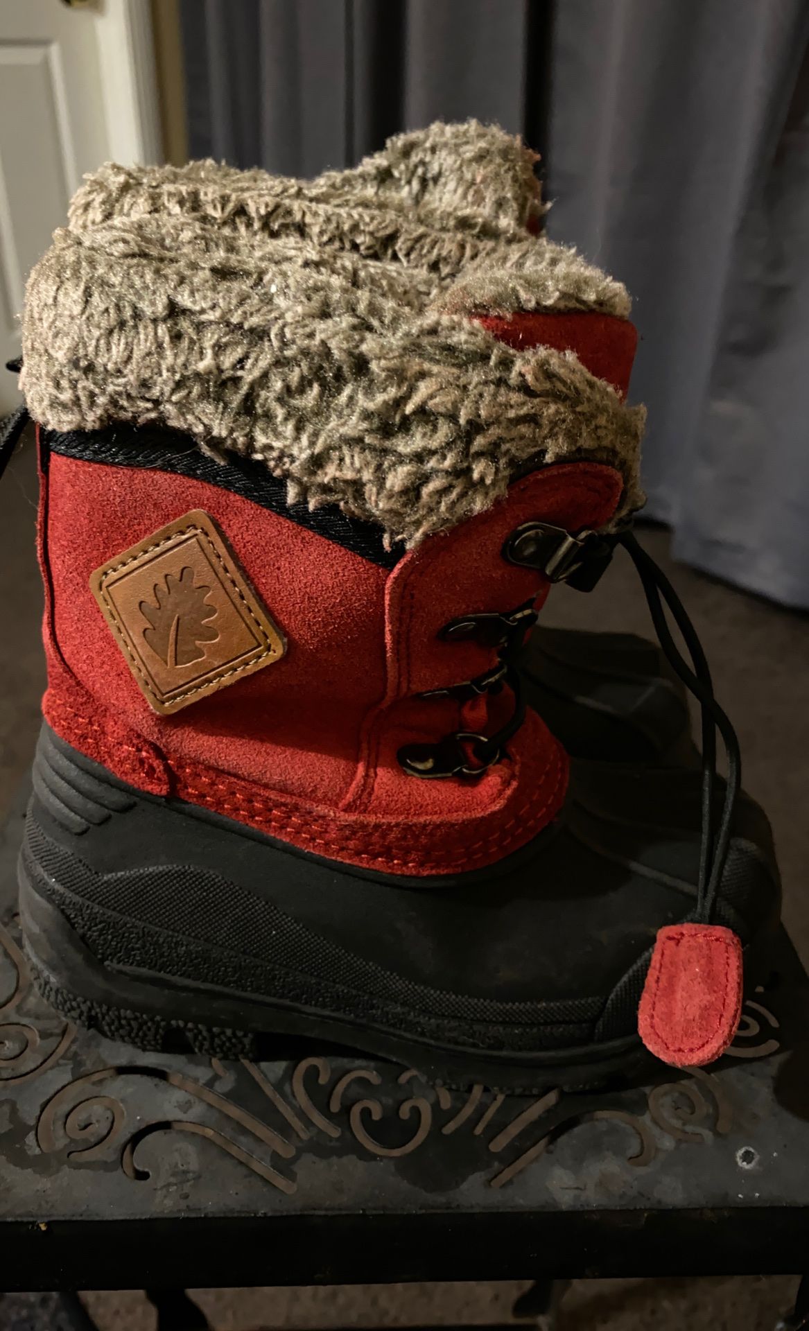 Oakiwear Red Snow All Weather leather boots toddler size 7