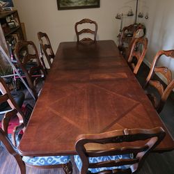 Vintage dinner table