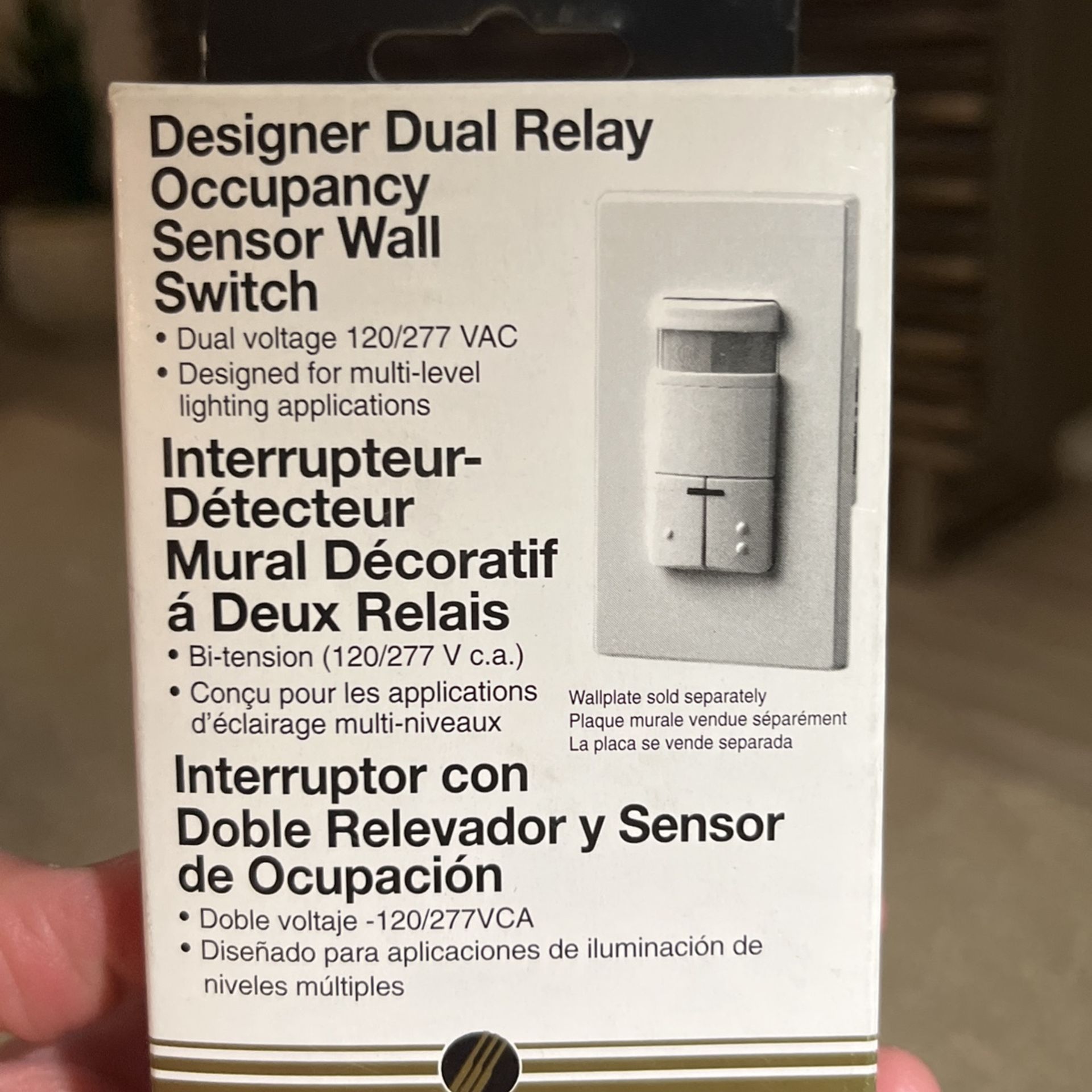 Leviton 001-ODSOD-IDI Occupancy Sensor Dual Voltage 120/277VAC