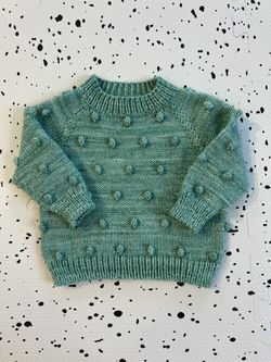 Popcorn Sweater (M&P Yarn/Hand knit By Me )