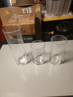 18 Hurricane Candle Holder Vases for Wedding