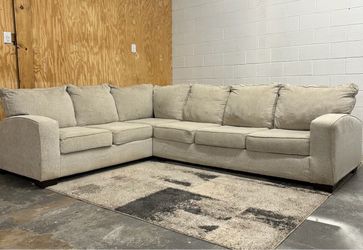 Beige 2 Piece Sectional