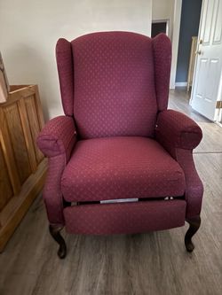 2 highback recline chairs. Reupholstered.