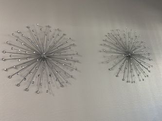 2 Rhinestone Wall Plaques 