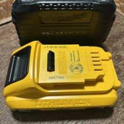Two DeWalt 3AH Lithium Ion batteries