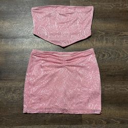 Pink Two Piece Set