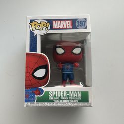 FUNKO POP Marvel Spiderman Christmas Vinyl Bobble Head 397 Never Opened