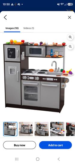 BRAND NEW KidKraft Uptown Espresso Wooden Play Kitchen ✨