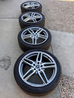 19” Mercedes AMG OEM Wheels + Continental Tires (Set of 4)
