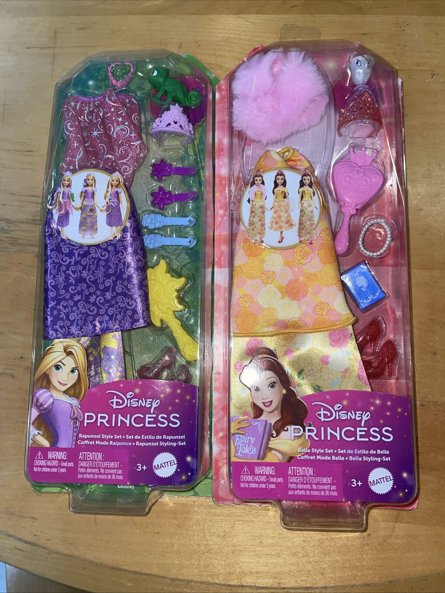 Disney Princess Rapunzel & Belle Style Set NEW Outfits Accessories
