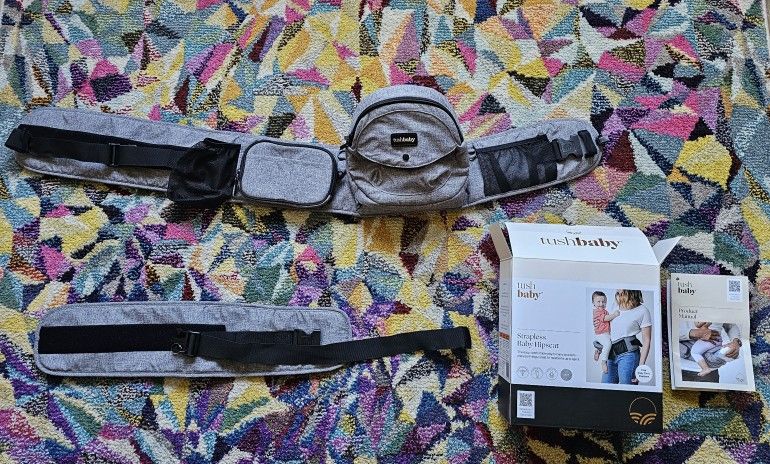 TushBaby Hip Carrier With Extender - Like New