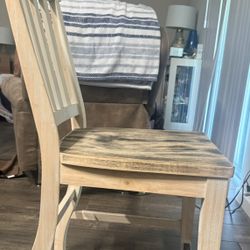 4- Counter Heights Wooden Heavy Chairs 