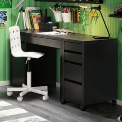 Desk And Side Drawers