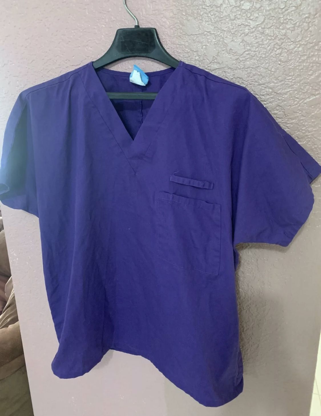 Women's Scrub H Q Purple Scrub Top Size Small
