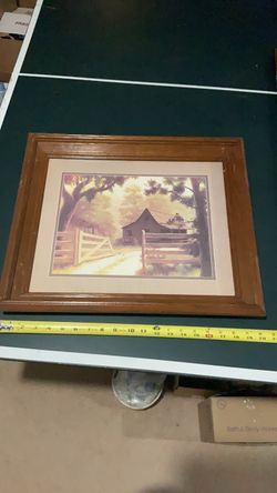 Framed Country Farmhouse Print