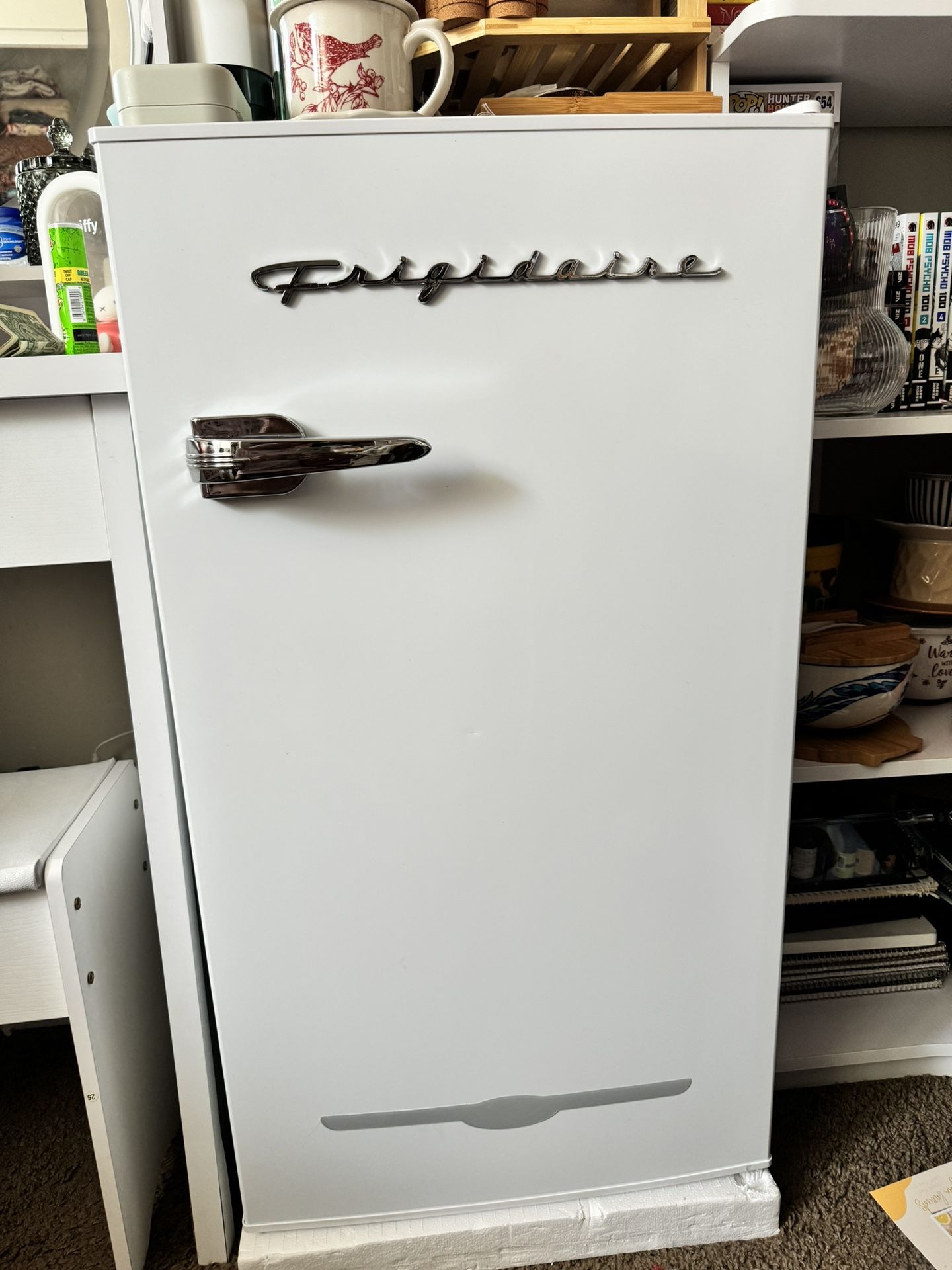 White Frigidaire Mini Fridge