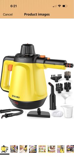 Handheld Steam Cleaner, Pressurized Steam Cleaner for Home Deep Cleaning, High-Temperature Portable Steamer Removes Grease, Grout, Dirt and Stains on