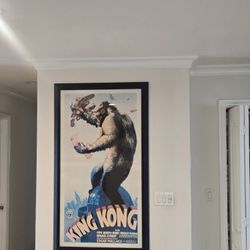 Large Framed King Kong Picture Wall Art