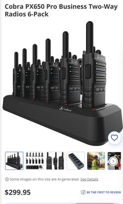 Cobra Pro Business Two-Way Radios 6-Pack