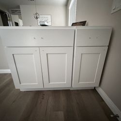 White Shaker Base Cabinets