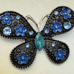 Blue “Butterfly” Pin/Brooch - WEAR YOUR STORY