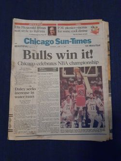 Chicago Sun Times June 13th 1991 Chicago Bulls