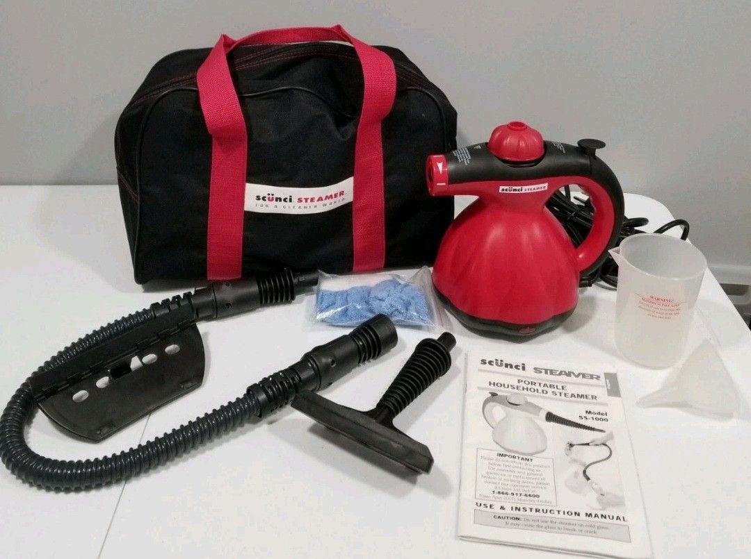 Scunci Steamer SS-1000 With Accessories & Storage Bag Portable