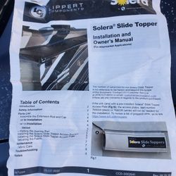 Solera Slide Topper For Rv 13ft.