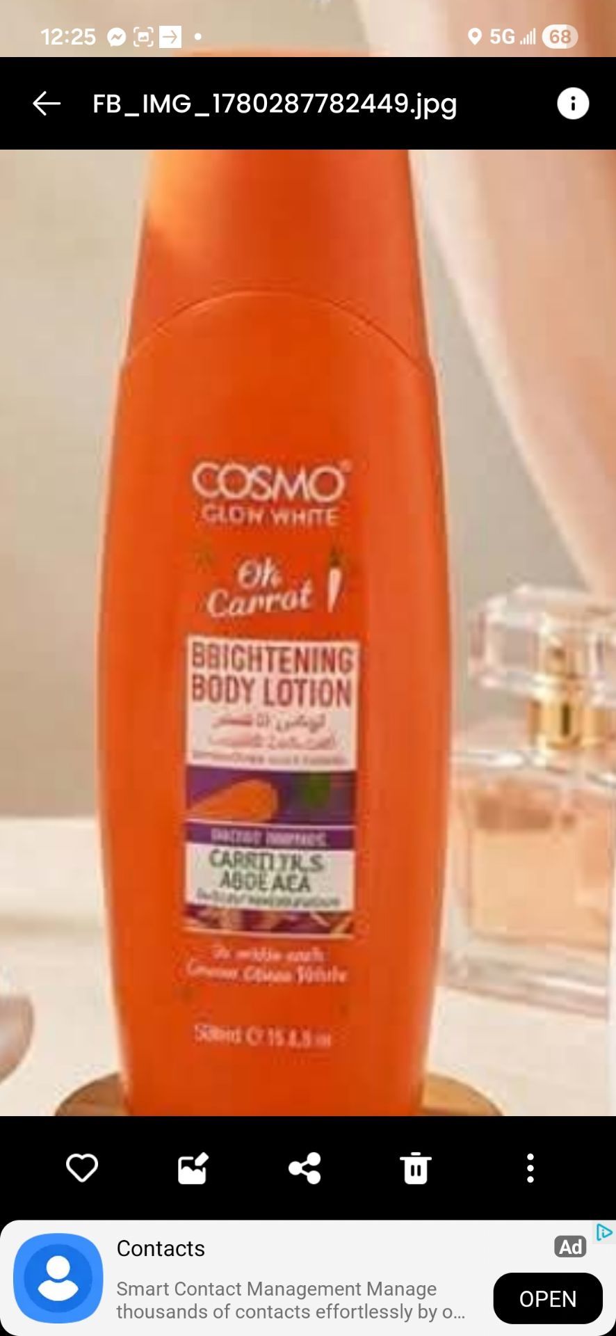 Body lotion 🥕